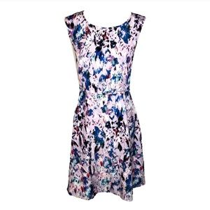 Colorful Geometric Abstract Spring Summer Dress